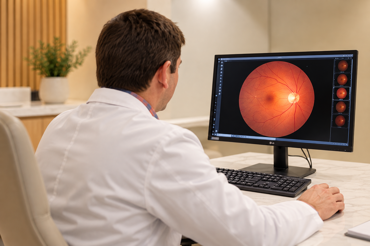Imagen ilustrativa de retina y mácula